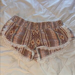 Rip curl cover up shorts size medium